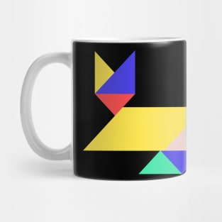 geometric cat Mug